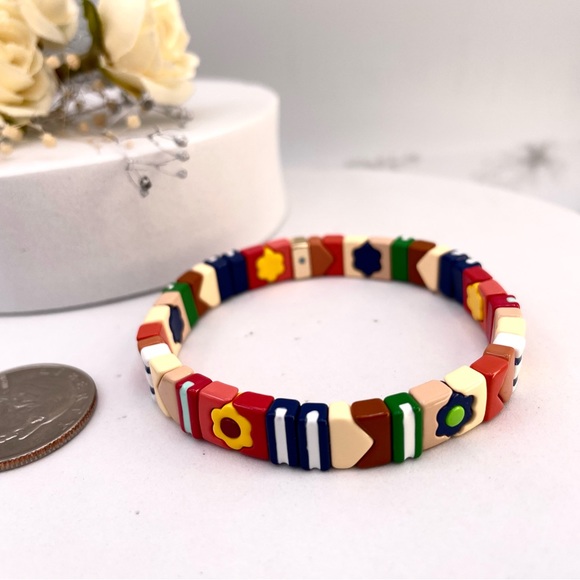 ROXANNE ASSOULIN Prarie Rose Patchwork Bracelet - Picture 6 of 6